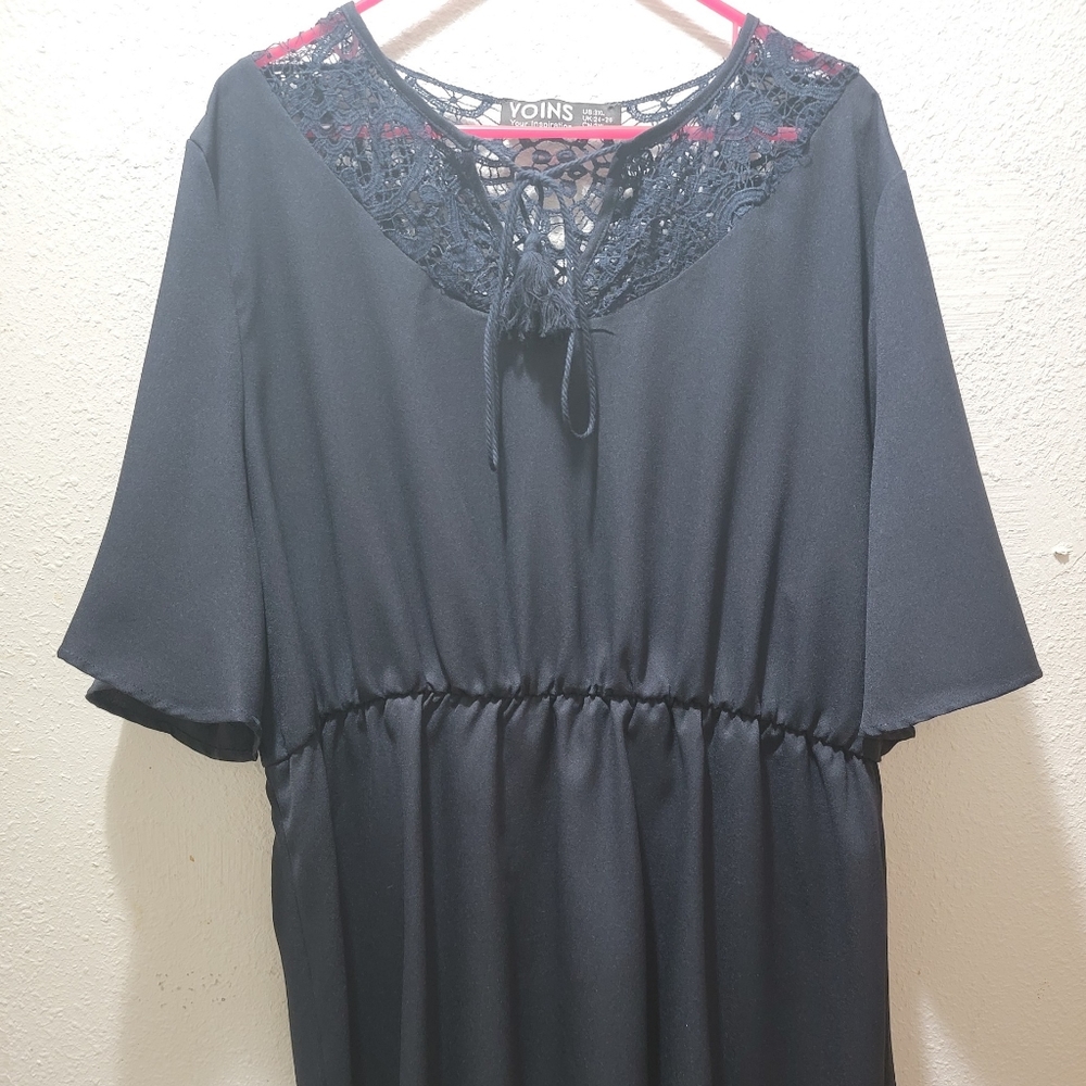 Yoins Black Dress